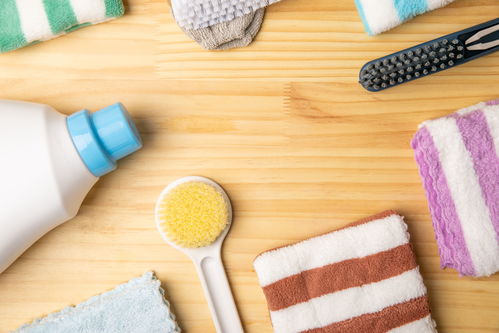 彩色条纹毛巾 日常洗护与摄影艺术的完美融合